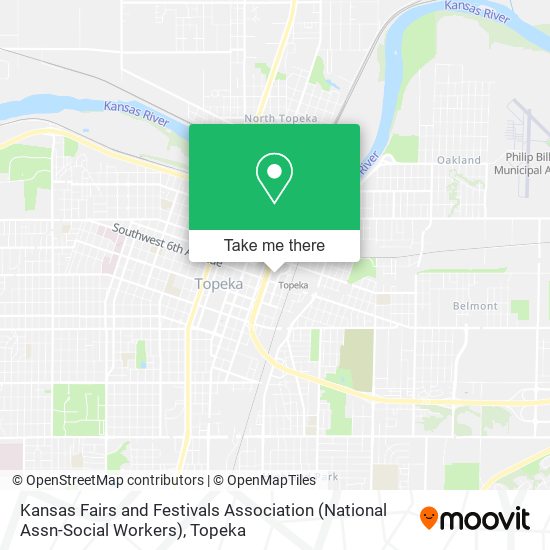 Kansas Fairs and Festivals Association (National Assn-Social Workers) map