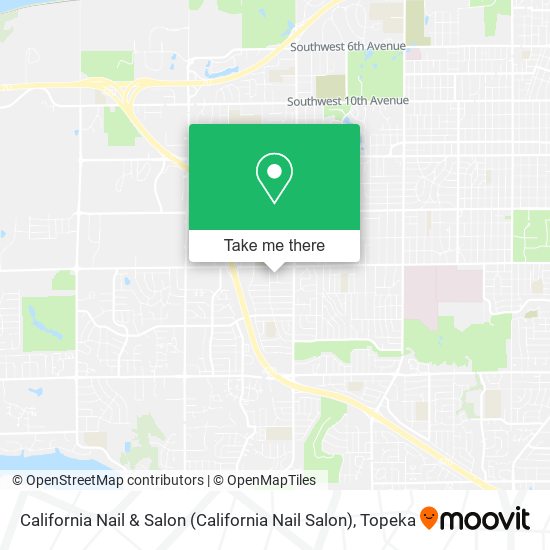 California Nail & Salon map
