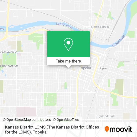Kansas District LCMS (The Kansas District Offices for the LCMS) map