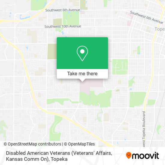 Disabled American Veterans (Veterans' Affairs, Kansas Comm On) map