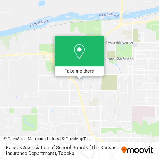 Kansas Association of School Boards (The Kansas Insurance Department) map
