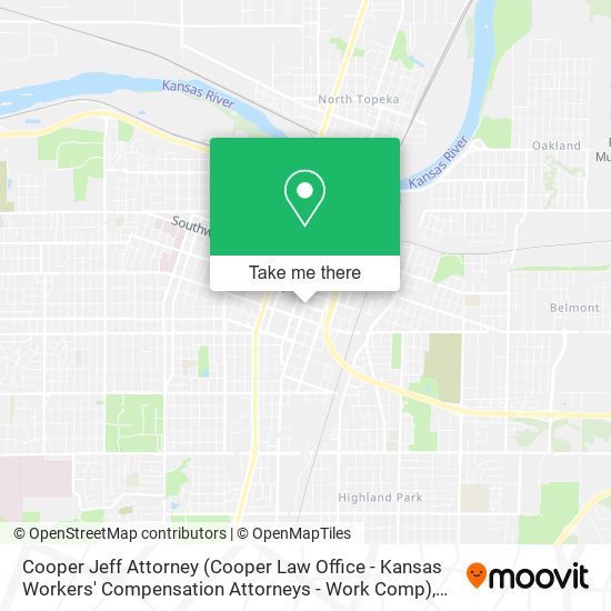 Cooper Jeff Attorney (Cooper Law Office - Kansas Workers' Compensation Attorneys - Work Comp) map