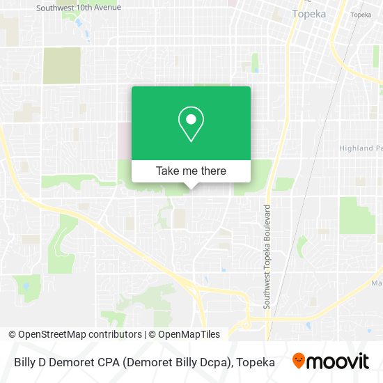 Billy D Demoret CPA (Demoret Billy Dcpa) map