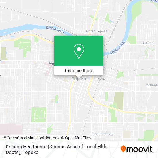 Kansas Healthcare (Kansas Assn of Local Hlth Depts) map