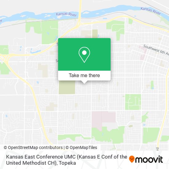 Kansas East Conference UMC (Kansas E Conf of the United Methodist CH) map