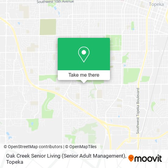 Oak Creek Senior Living (Senior Adult Management) map