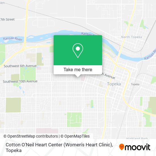 Cotton O'Neil Heart Center (Women's Heart Clinic) map