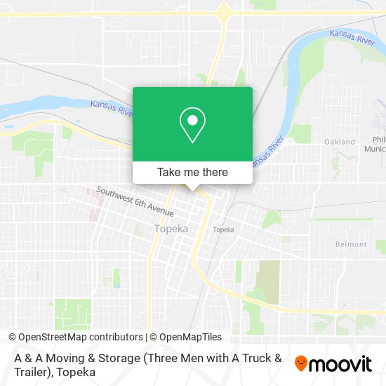 A & A Moving & Storage (Three Men with A Truck & Trailer) map