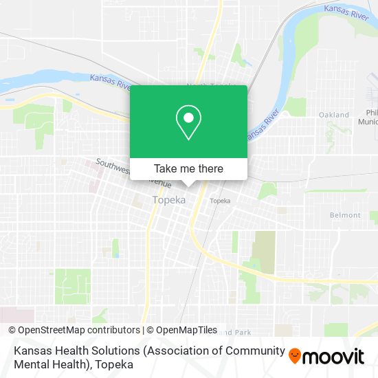Kansas Health Solutions (Association of Community Mental Health) map
