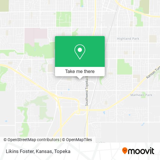Likins Foster, Kansas map