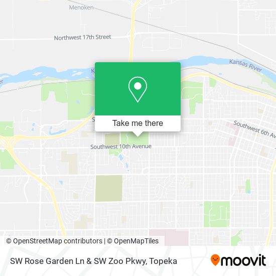 Mapa de SW Rose Garden Ln & SW Zoo Pkwy