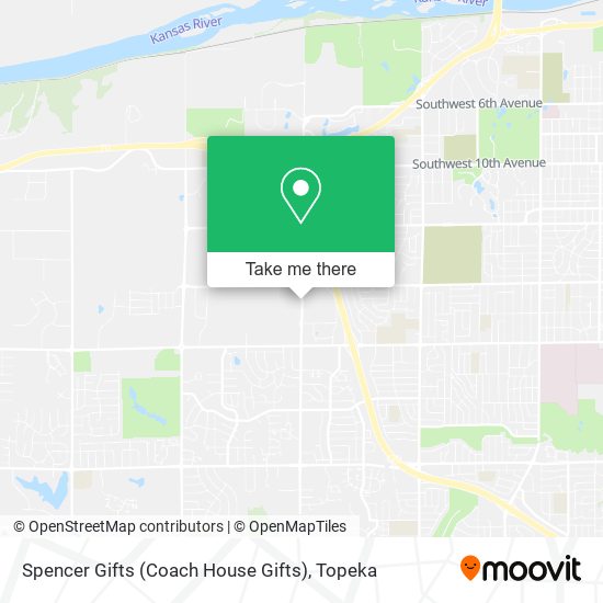 Mapa de Spencer Gifts (Coach House Gifts)