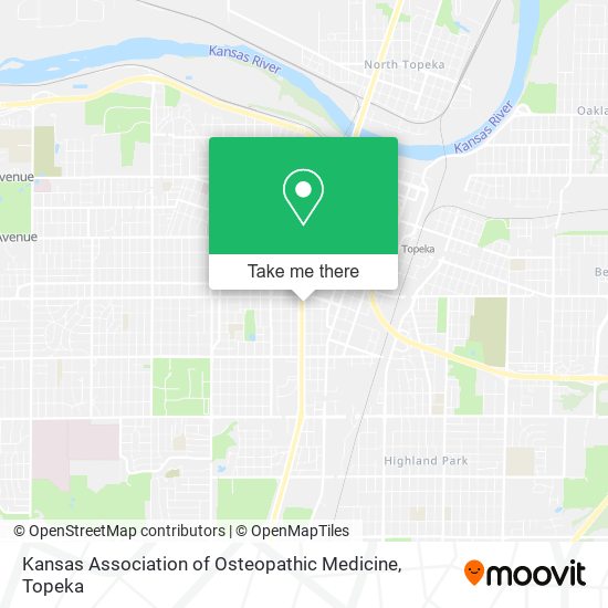 Kansas Association of Osteopathic Medicine map