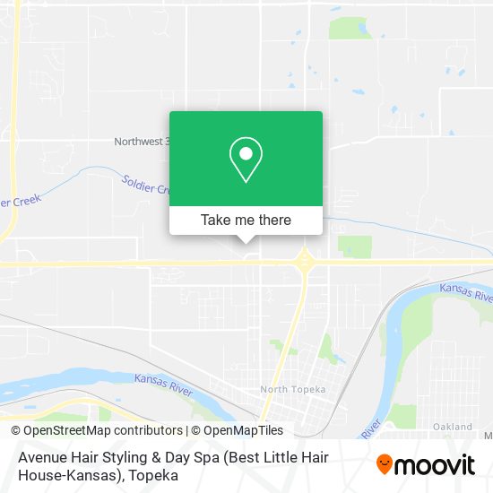 Avenue Hair Styling & Day Spa (Best Little Hair House-Kansas) map