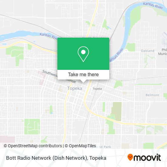 Bott Radio Network (Dish Network) map