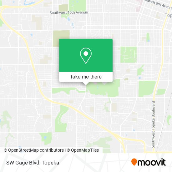 SW Gage Blvd map