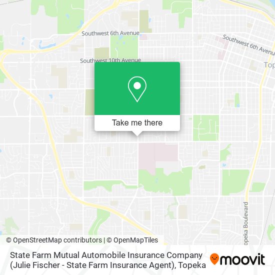 Mapa de State Farm Mutual Automobile Insurance Company (Julie Fischer - State Farm Insurance Agent)