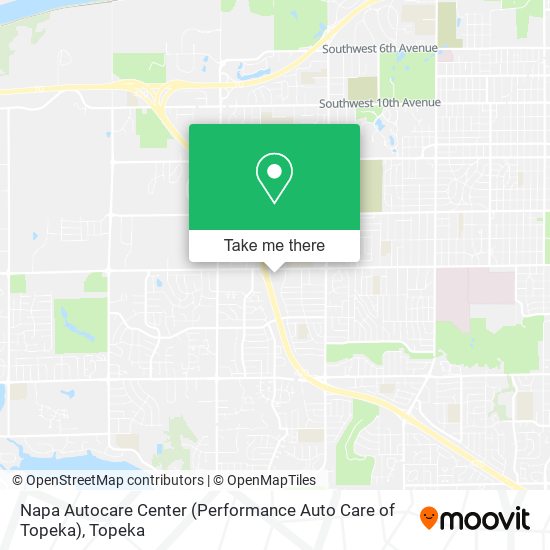 Napa Autocare Center (Performance Auto Care of Topeka) map