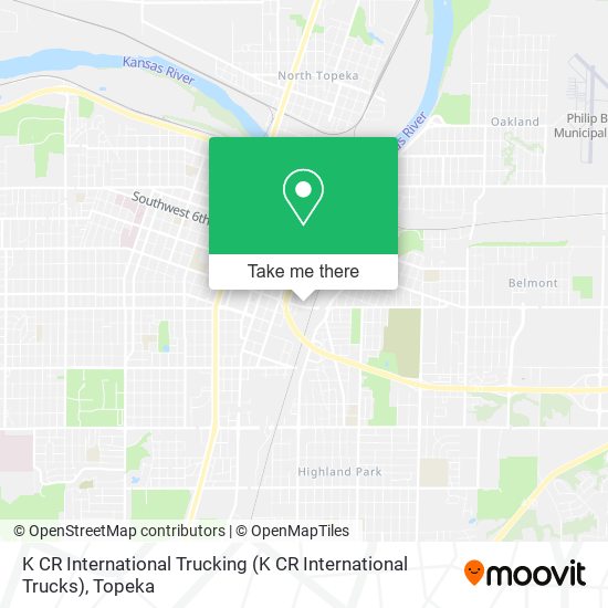K CR International Trucking map