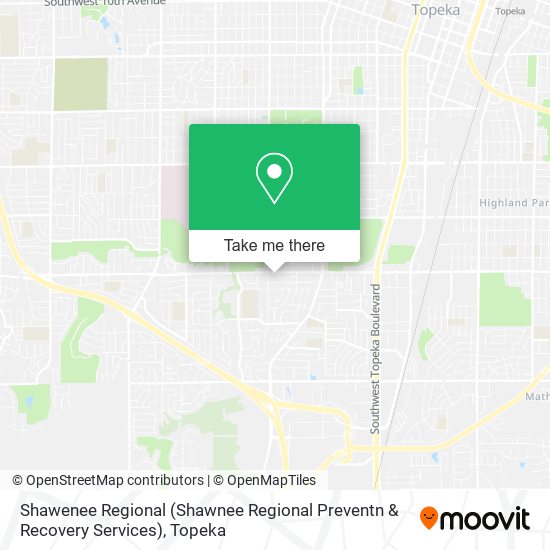 Mapa de Shawenee Regional (Shawnee Regional Preventn & Recovery Services)