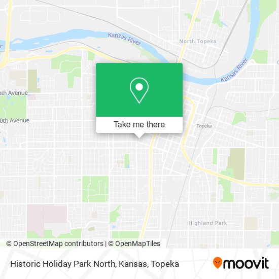 Historic Holiday Park North, Kansas map
