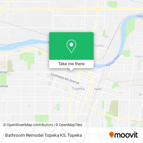 Bathroom Remodel Topeka KS map