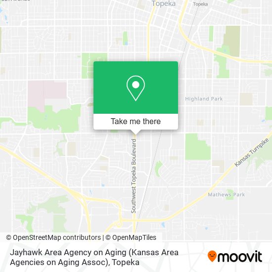 Jayhawk Area Agency on Aging (Kansas Area Agencies on Aging Assoc) map