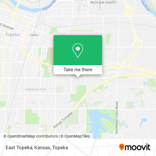 Mapa de East Topeka, Kansas