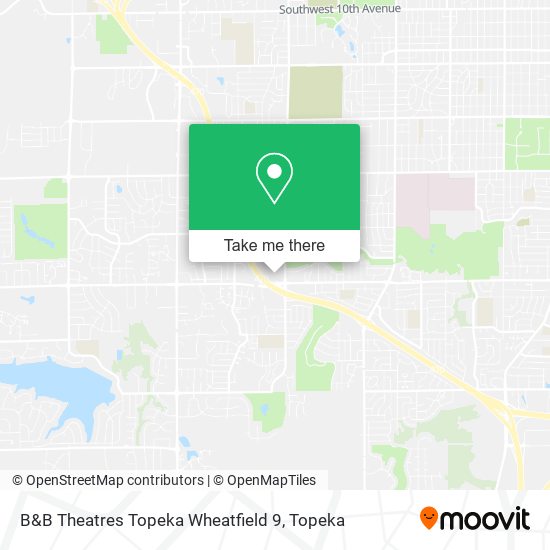 B&B Theatres Topeka Wheatfield 9 map