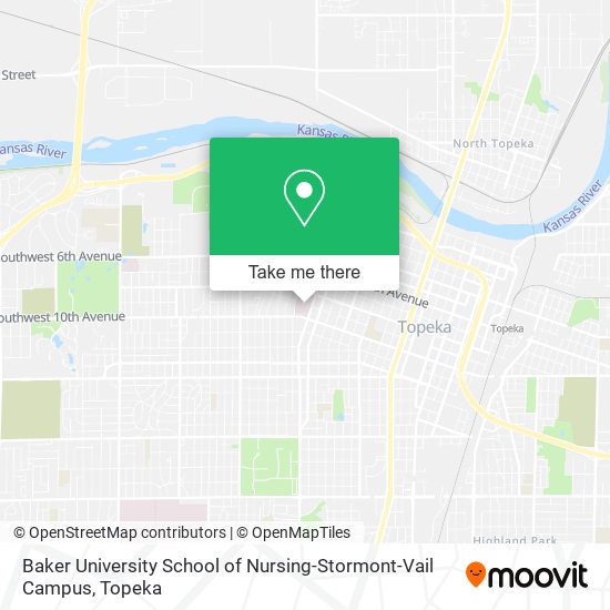 Baker University School of Nursing-Stormont-Vail Campus map