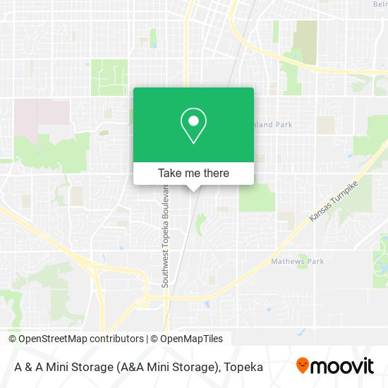 A & A Mini Storage map