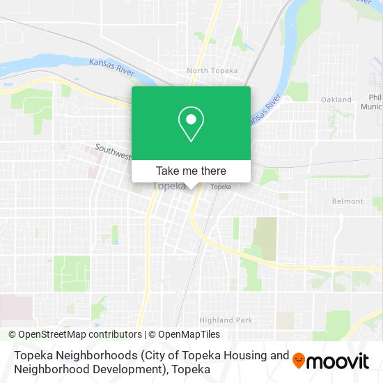 Mapa de Topeka Neighborhoods (City of Topeka Housing and Neighborhood Development)