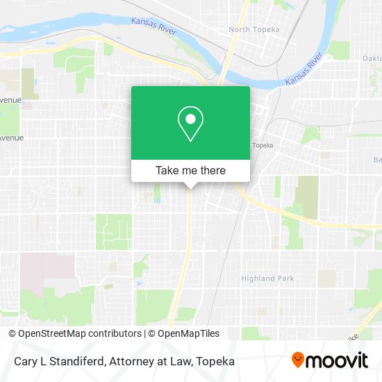 Cary L Standiferd, Attorney at Law map