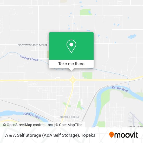 A & A Self Storage map