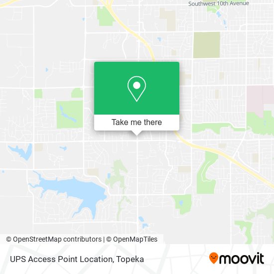 UPS Access Point Location map