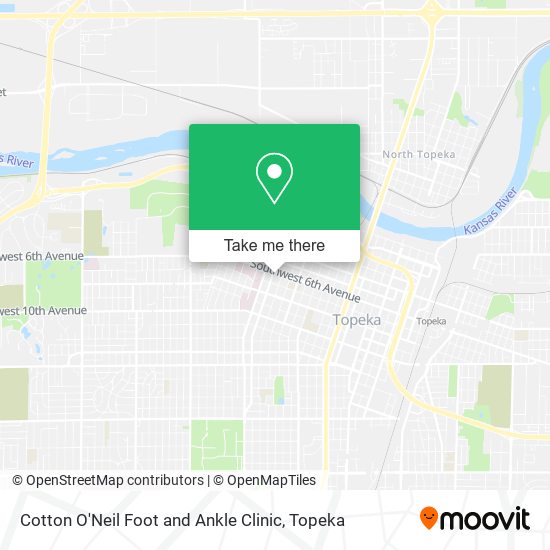 Mapa de Cotton O'Neil Foot and Ankle Clinic