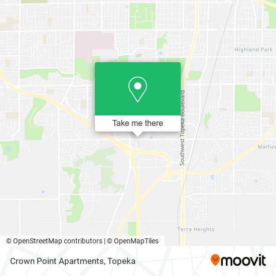 Crown Point Apartments map