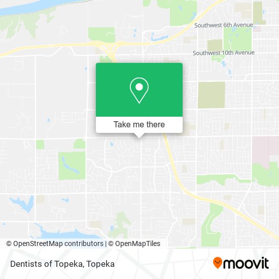 Dentists of Topeka map