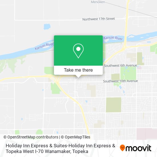 Holiday Inn Express & Suites-Holiday Inn Express & Topeka West I-70 Wanamaker map