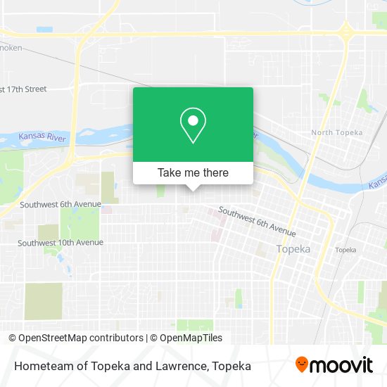 Hometeam of Topeka and Lawrence map
