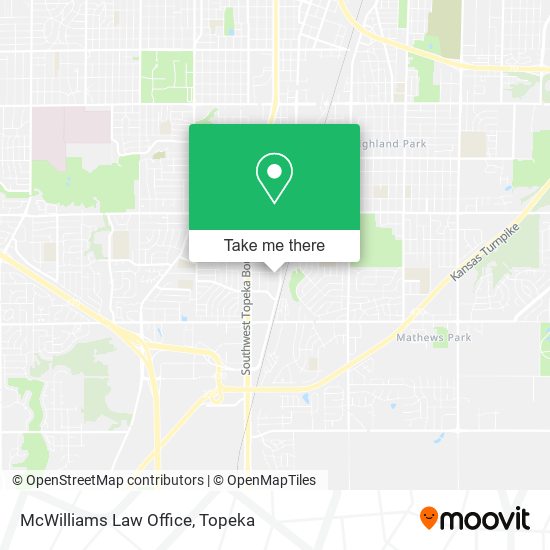 McWilliams Law Office map