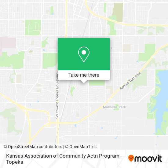 Kansas Association of Community Actn Program map