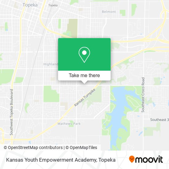 Mapa de Kansas Youth Empowerment Academy