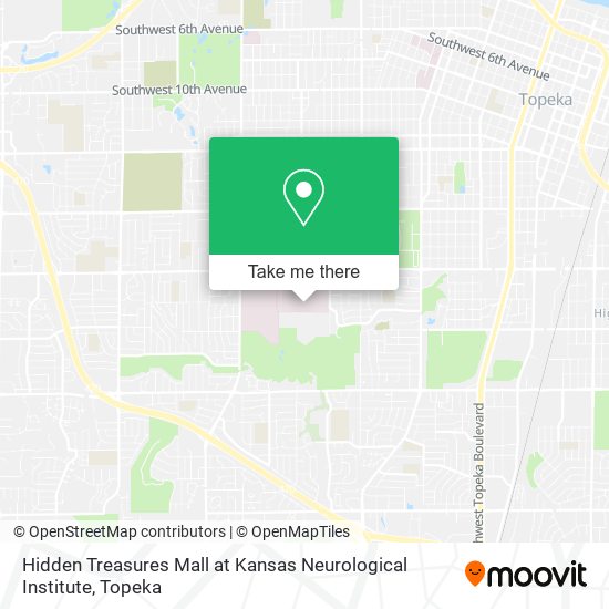 Hidden Treasures Mall at Kansas Neurological Institute map