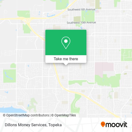 Dillons Money Services map
