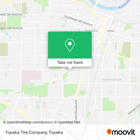Topeka Tire Company map
