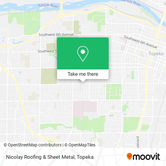 Nicolay Roofing & Sheet Metal map