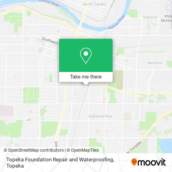 Mapa de Topeka Foundation Repair and Waterproofing