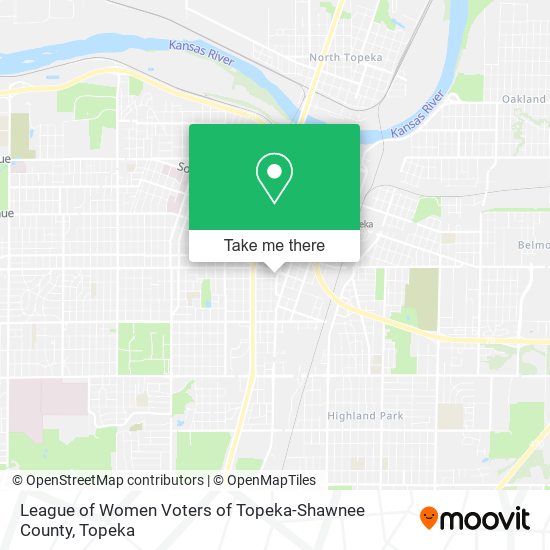 League of Women Voters of Topeka-Shawnee County map