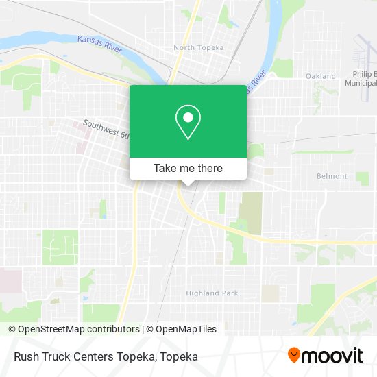 Mapa de Rush Truck Centers Topeka